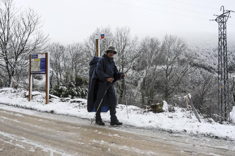 Abril en Galicia: frío, nieve y lluvia