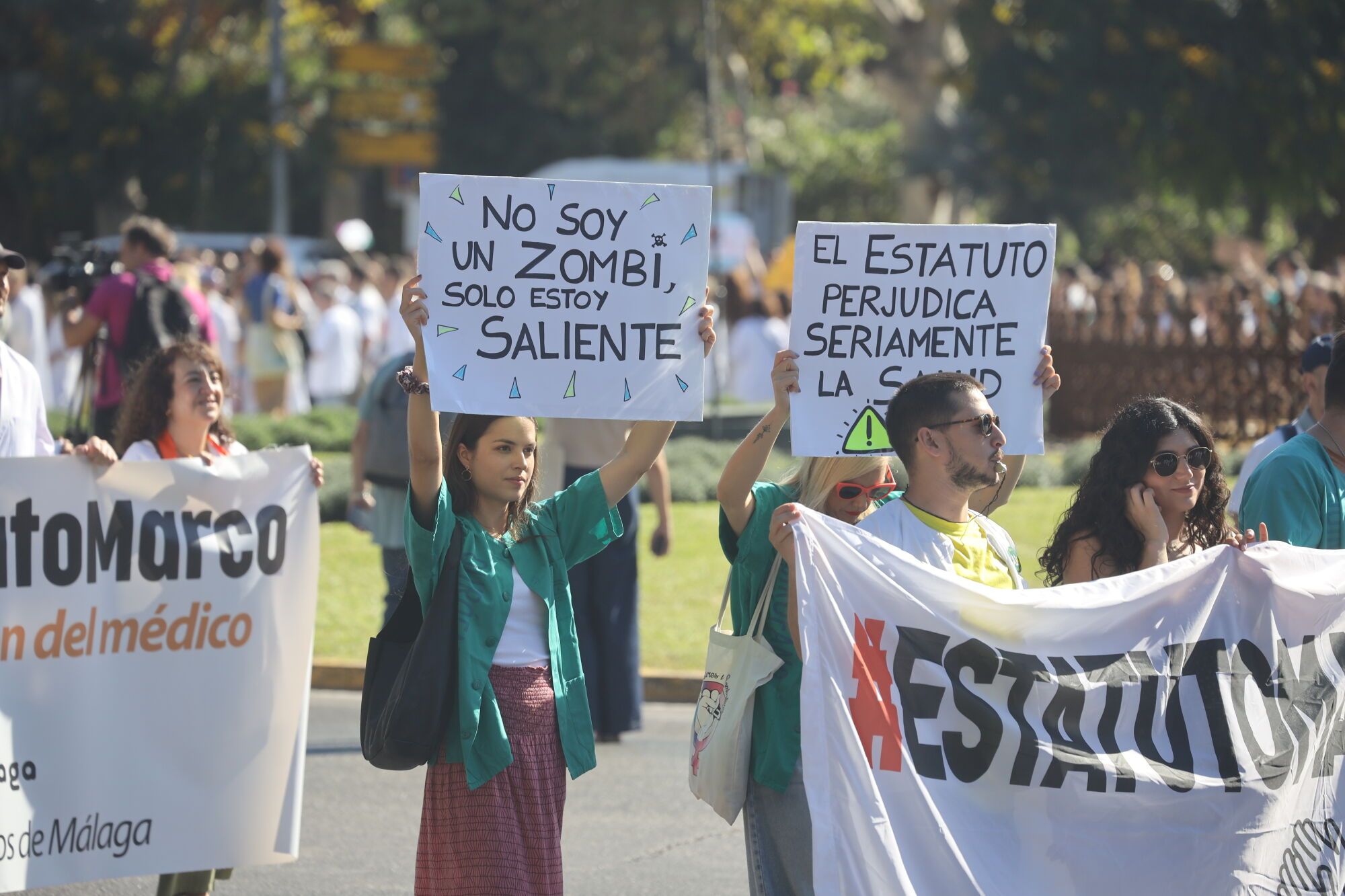 MLG 03-10-2025 Manifestación de la sanidad pública en Málaga.