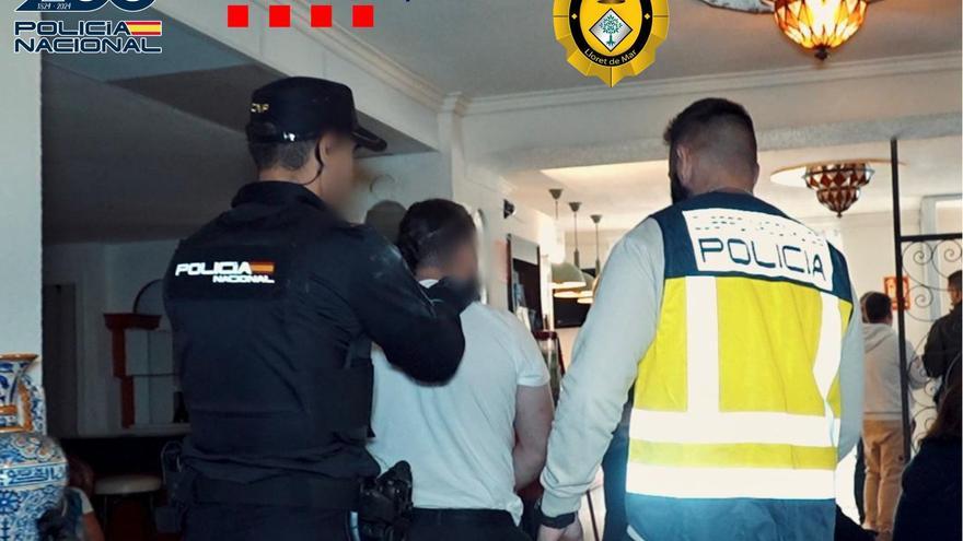 L'operatiu conjunt a Lloret de Mar de Policia Nacional, Mossos i Policia Local