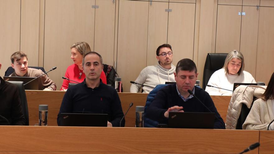 Los consellers de Sa Unió durante el último pleno del Consell de Formentera.