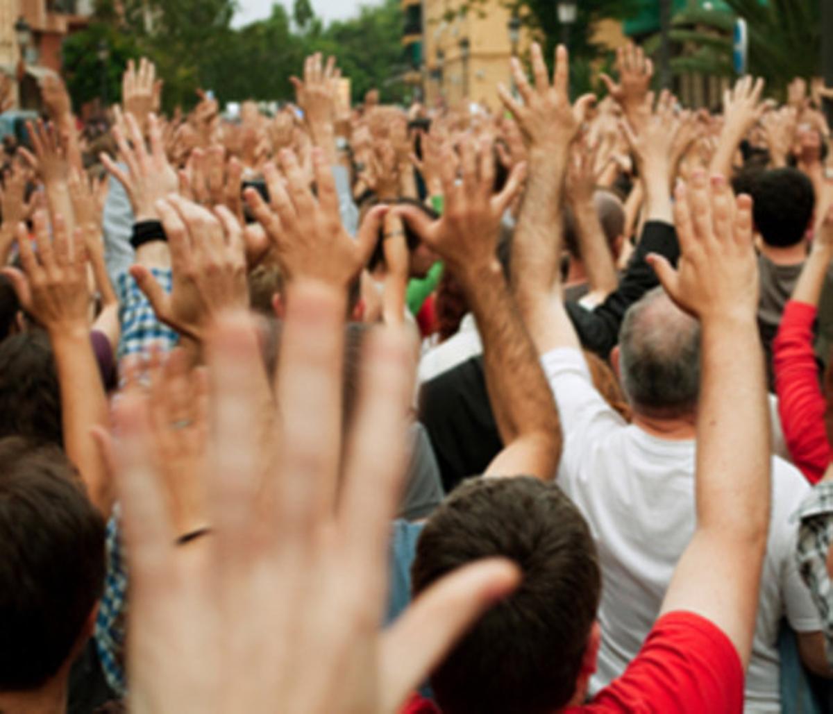 Protesta al carrer.