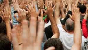 Protesta al carrer.