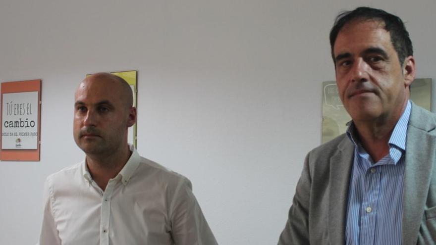 Imagen de la rueda de prensa de este miércoles en la sede de Sueña Torrevieja de Pablo Samper y Alejandro Blanco/Foto D. Pamies