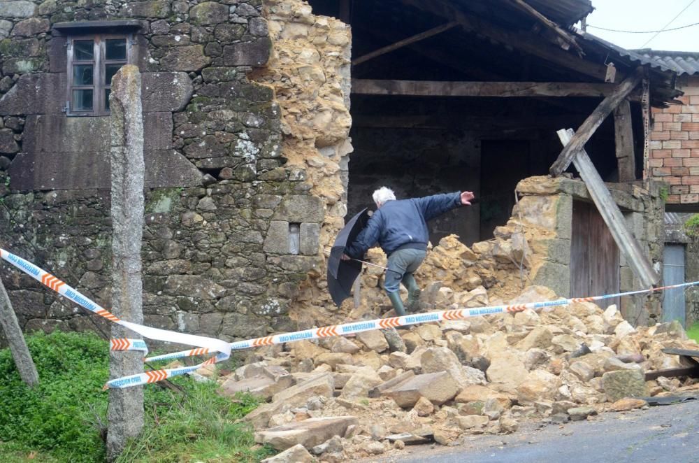 Las mejores imágenes que nos ha dejado el temporal Fabien en Galicia. // FdV