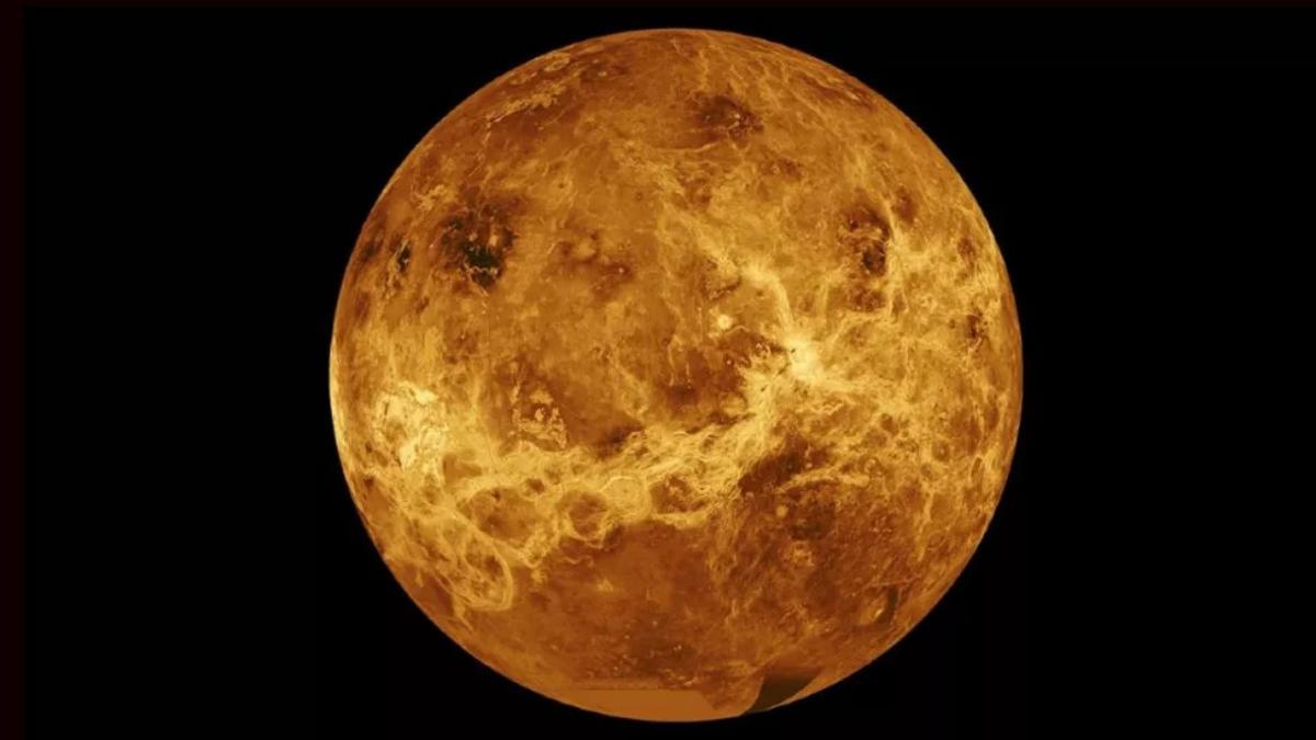 Imagen compuesta del planeta Venus.