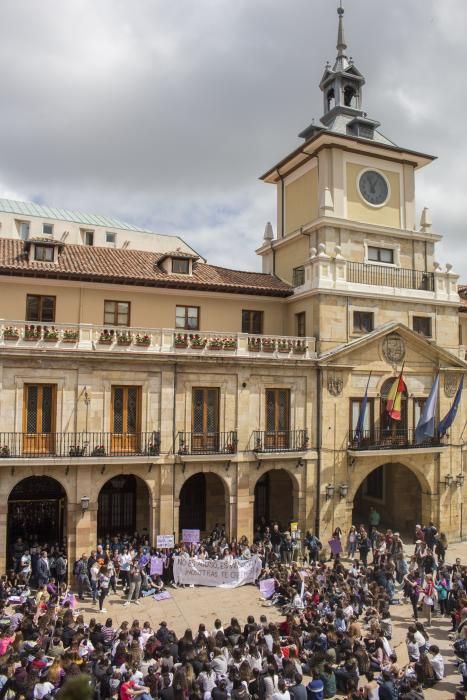 Manifestación en Oviedo.