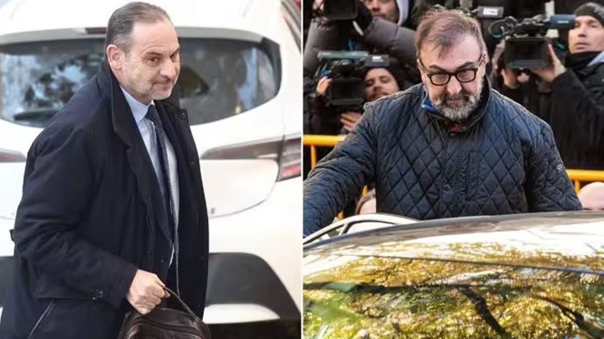 Archivo - El exministro José Luis Abalos y su exasesor Koldo García, en las puertas del Tribunal Supremo, en Madrid (España).