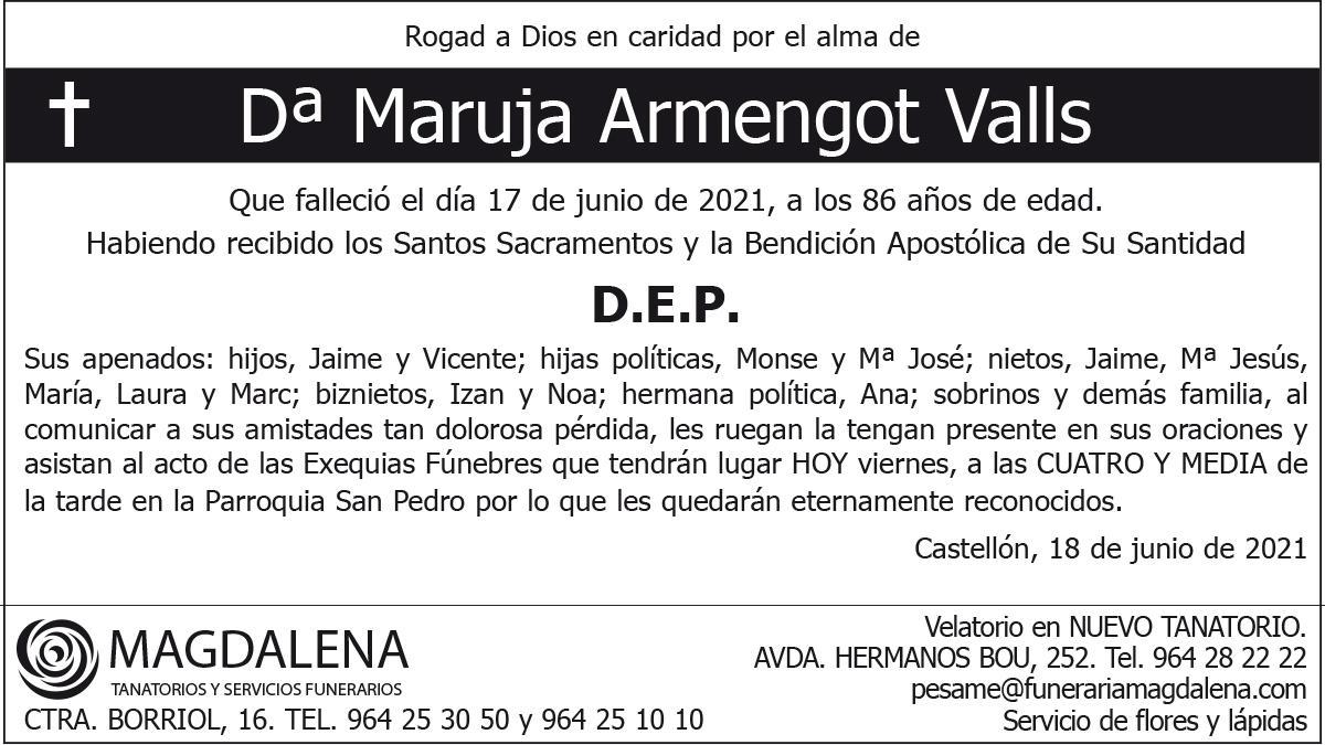 Dª Maruja Armengot Valls