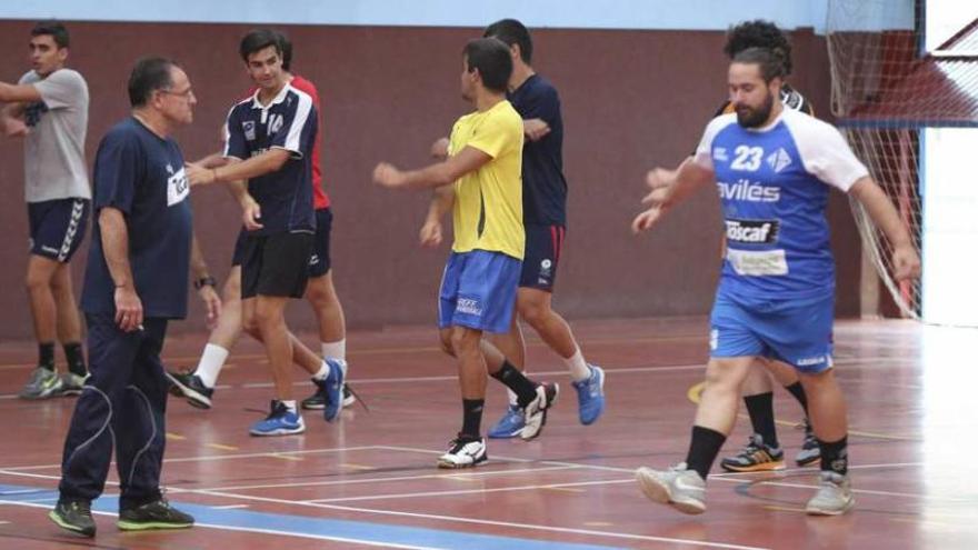 Juan Muñiz durante un entrenamiento de pretemporada.