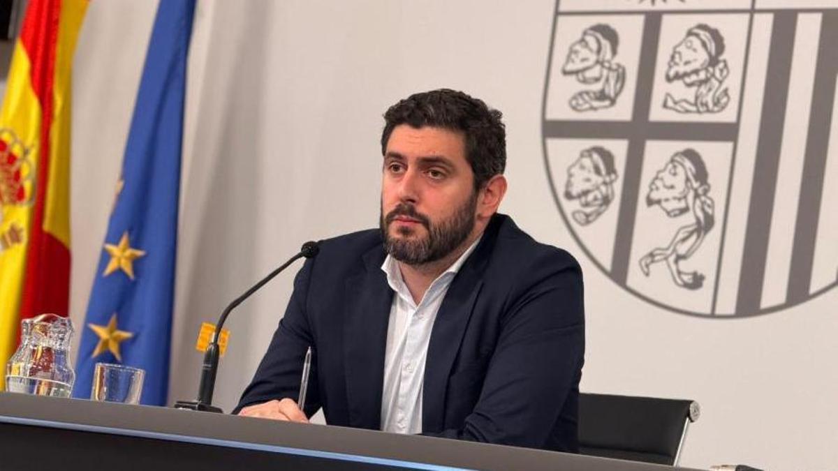El vicepresidente y consejero de Desregulación, Bienestar Social y Familia del Gobierno de Aragón, Alejandro Nolasco.