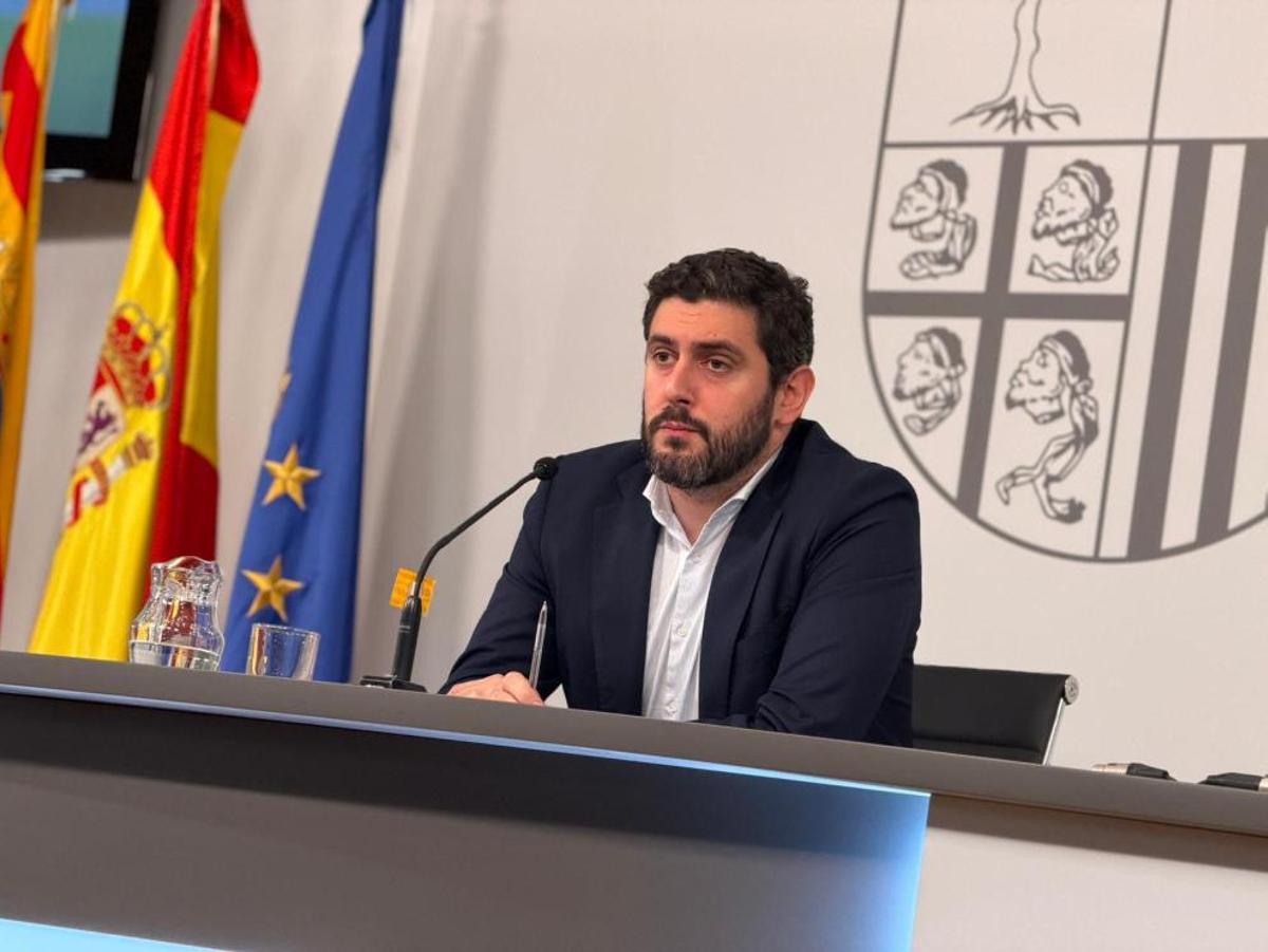 El vicepresidente y consejero de Desregulación, Bienestar Social y Familia del Gobierno de Aragón, Alejandro Nolasco.