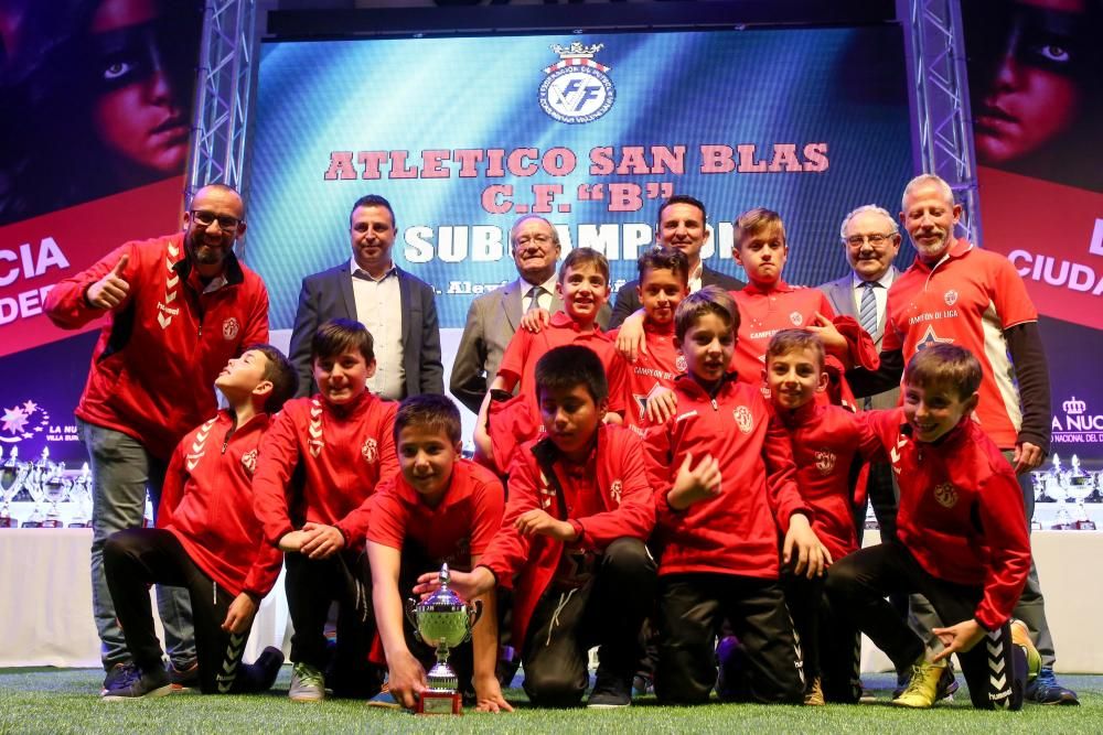 170 equipos premiados en la Gala del Fútbol Base Provincial en La Nucía