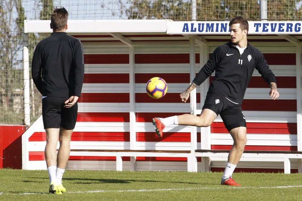 Entrenamiento del Sporting de Gijón