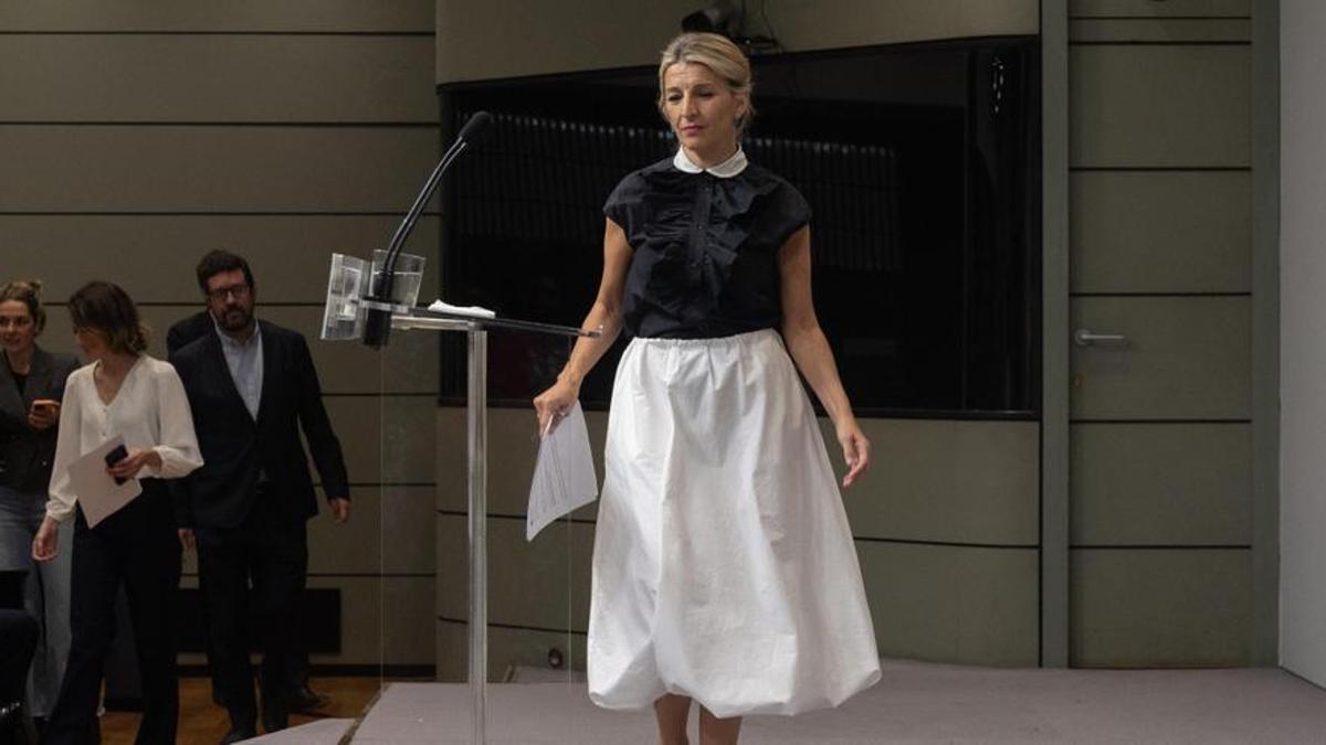 La vicepresidenta segunda y Ministra de Trabajo y Economía Social, Yolanda Díaz.