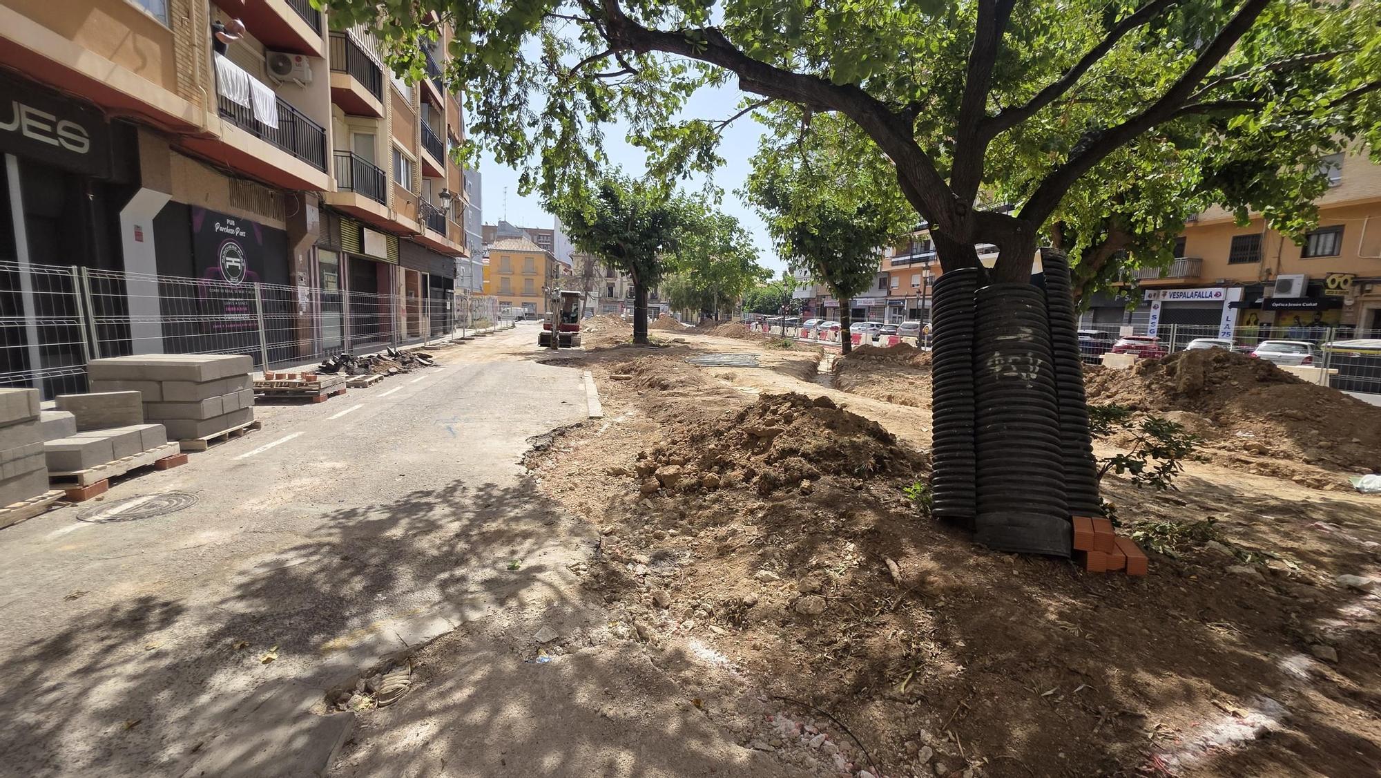 Así marchan las obras de la nueva Plaza de Nino Bravo