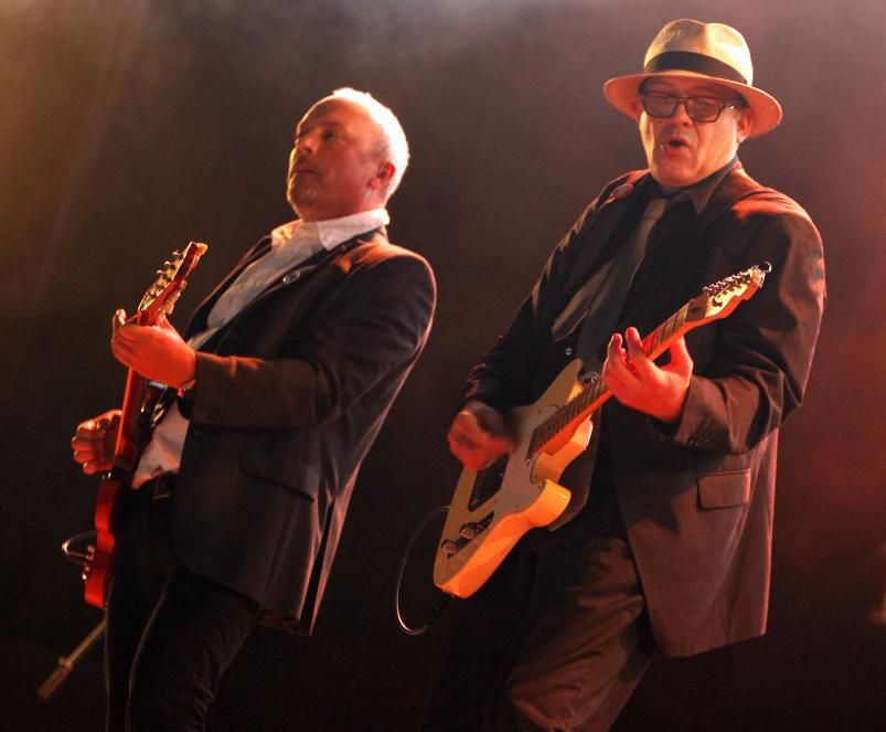 Soto y Hernández, durante un concierto. 