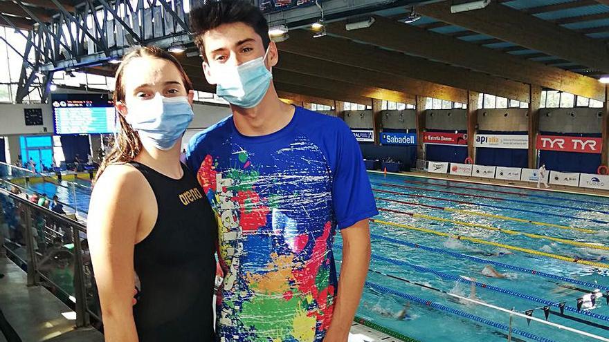 Gemma Romera i Pau Toribio, a la piscina del Sabadell | CN SALLENT