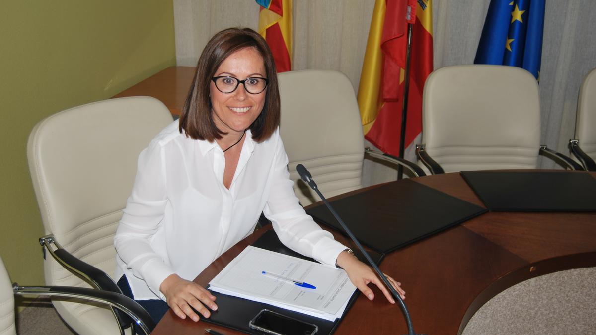 Lourdes Moreno, durante su etapa como portavoz de Compromís.