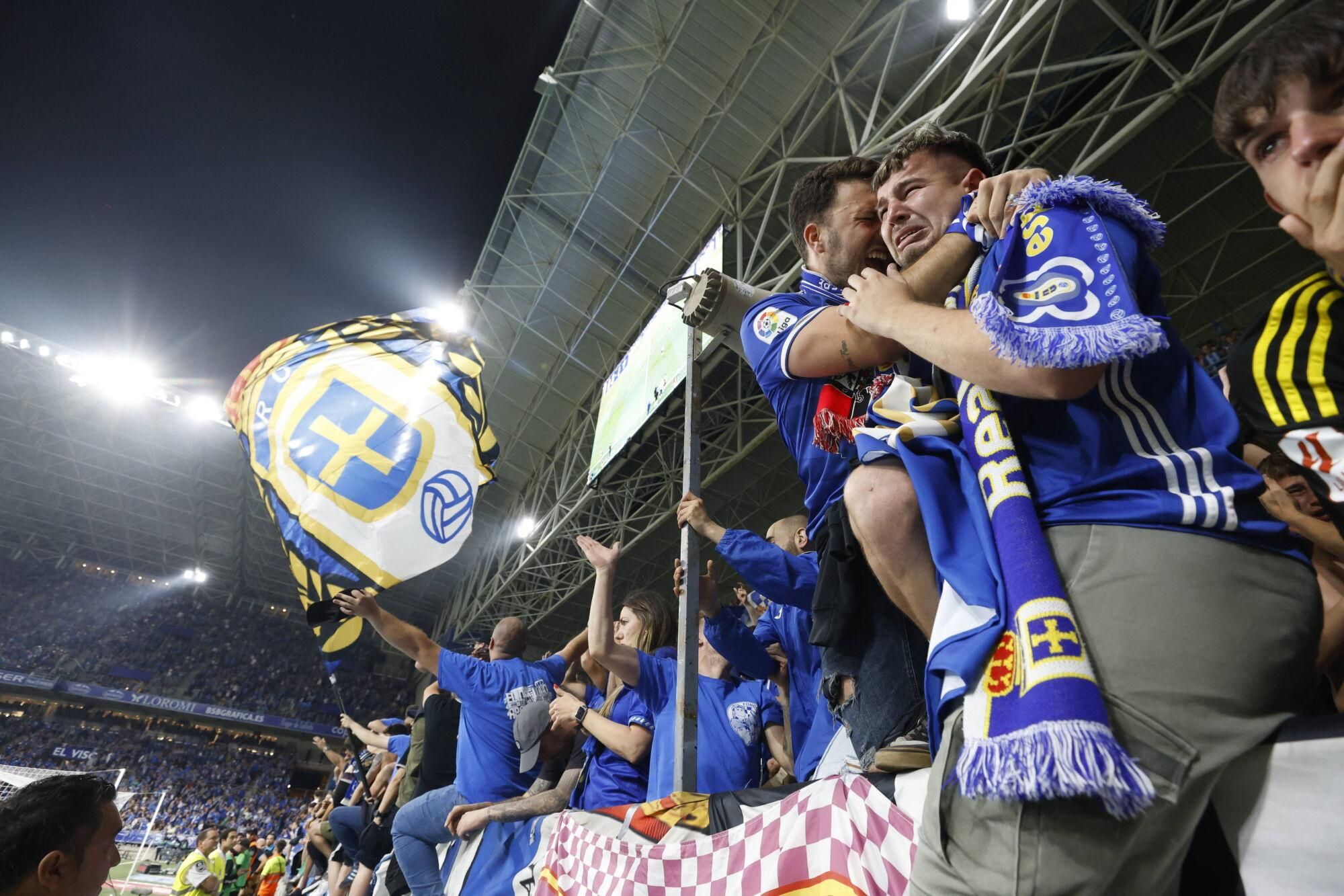 Así se vivió en el Carlos Tartiere la final del play-off entre el Real Oviedo y el Mirandés