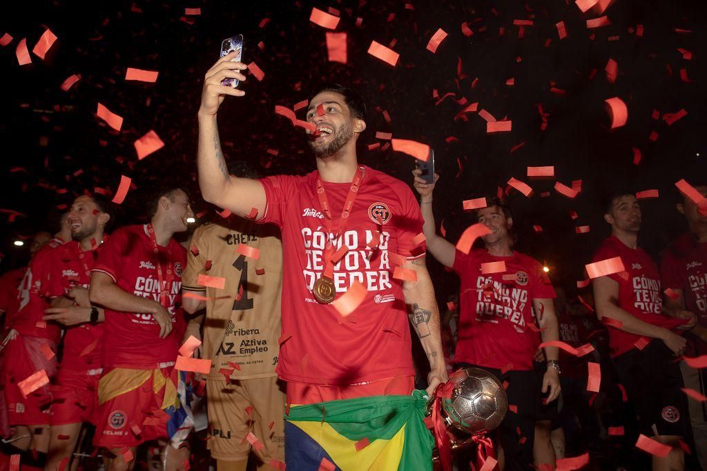 El Jimbee Cartagena celebra su segunda liga consecutiva