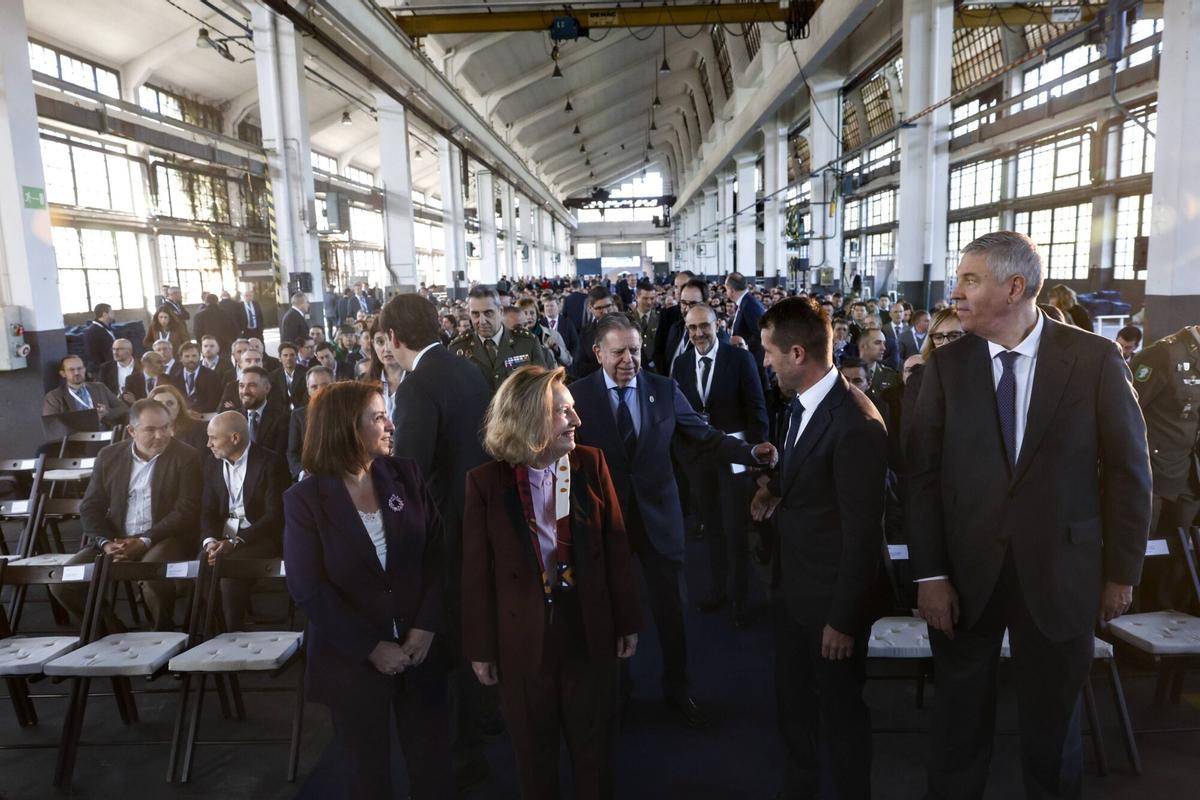 III Encuentro del Ecosistema de la Industria Nacional de Defensa centrado en el Corredor Norte, organizado por Indra en la Fábrica de Armas de La Vega, en Oviedo.