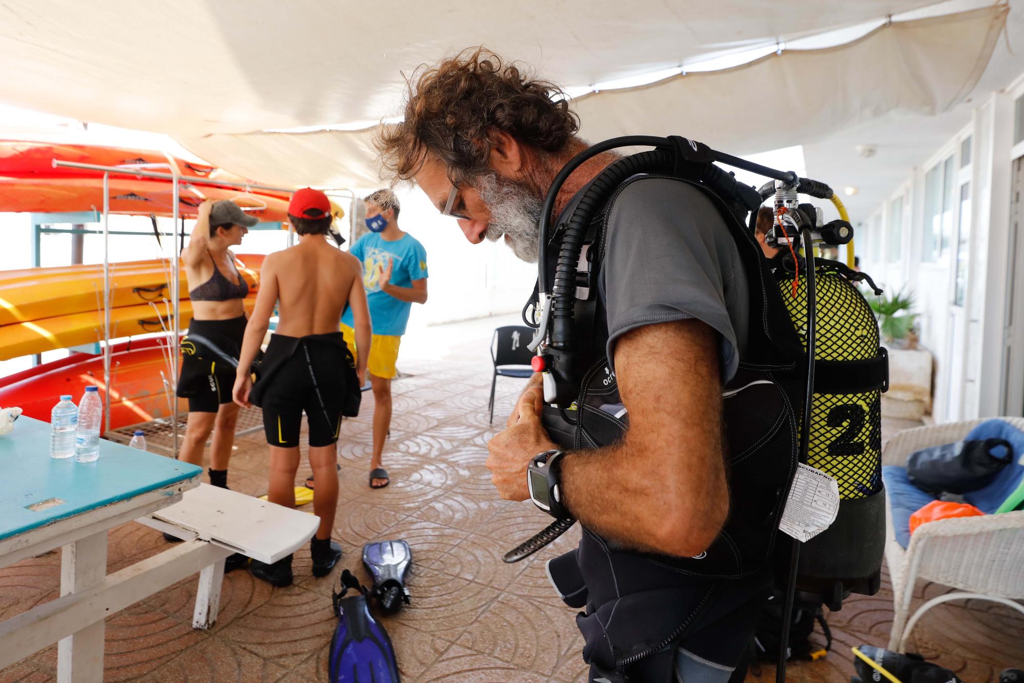 Bautizo de buceo en familia