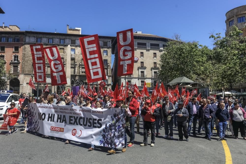 Manifestación del Primero de Mayo en Palma