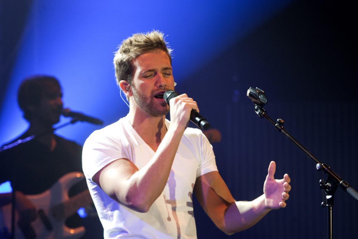 Pablo Alborán, durant una actuació a Madrid. Pablo Alborán, durant una actuació a Madrid.