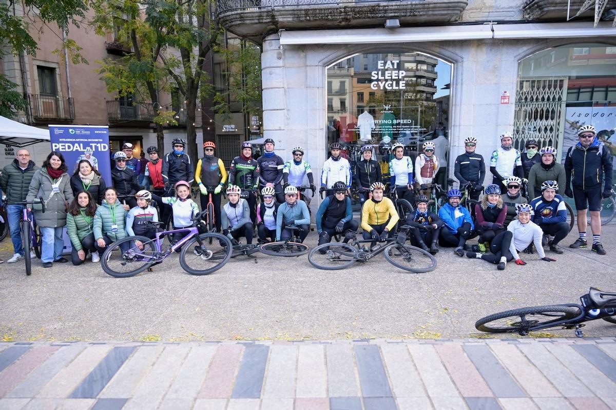 Participants a la prova, al centre de Girona.