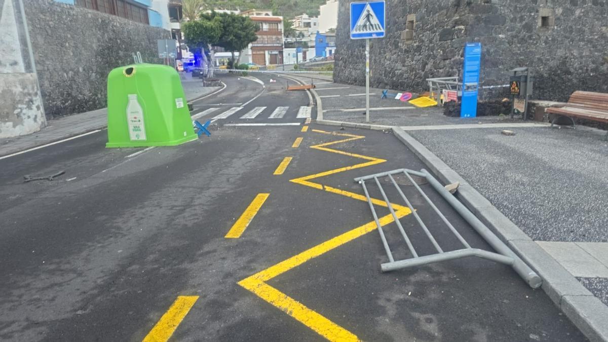 Problemas causados en Garachico por las olas