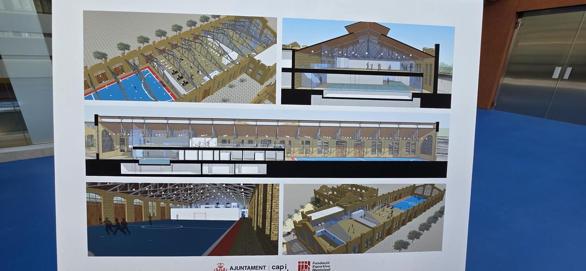 Así es el nuevo Polideportivo del Parc Central construido en un antiguo depósito de locomotoras
