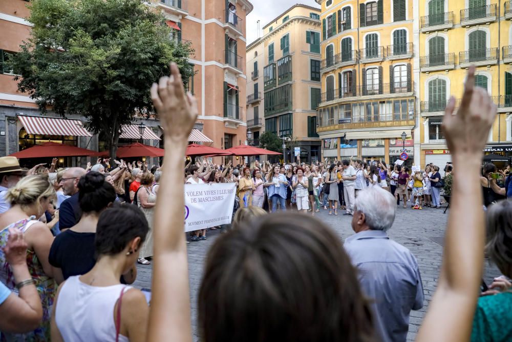 Concentraciones en Palma y en Cala Rajada en contra de la manada alemana