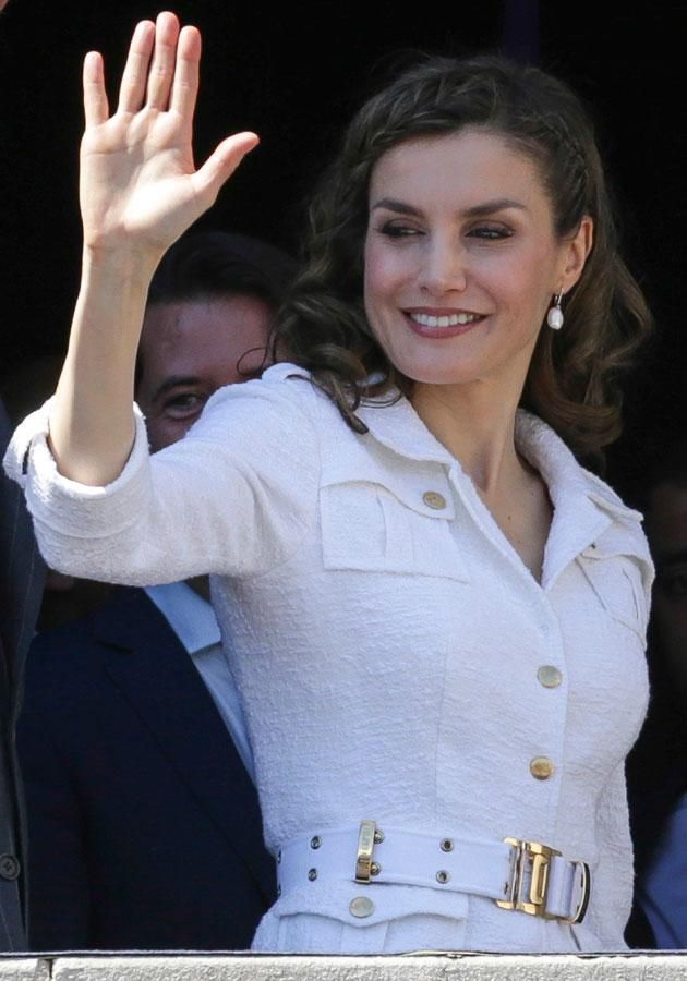 Letizia Ortiz con chaqueta de Felipe Varela en Tenerife