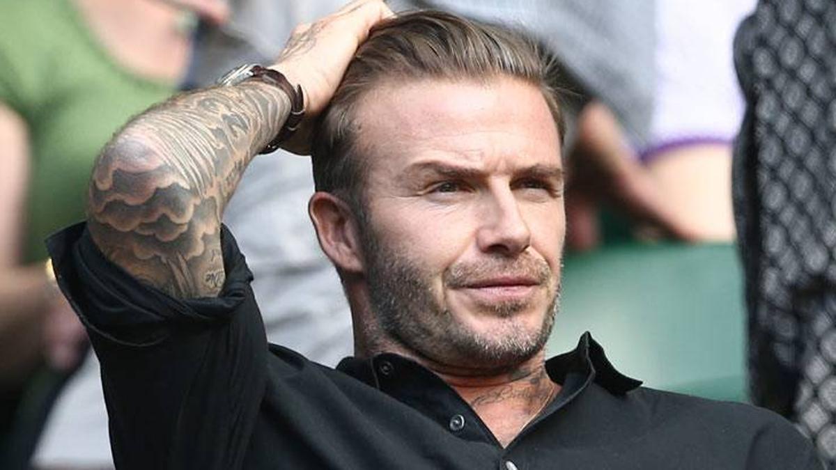 Beckham, con gesto contrariado