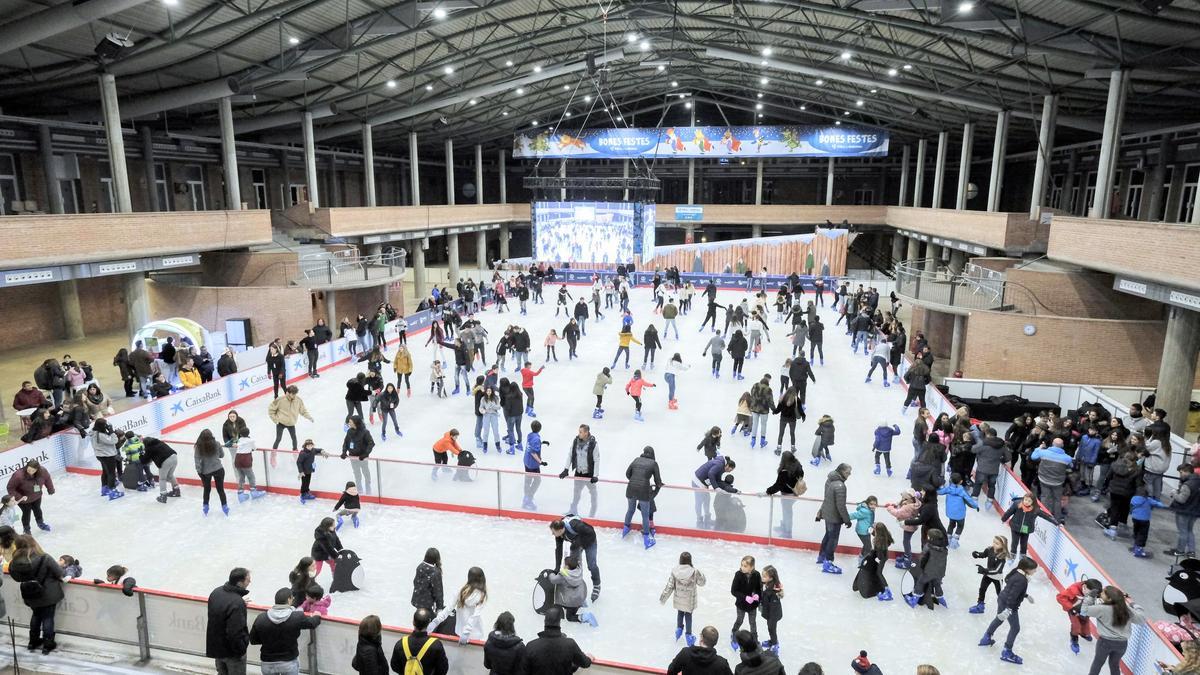 La pista de gel de la Fira de Girona en una imatge de fa dos anys