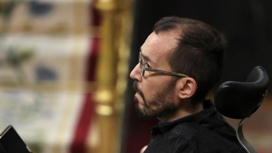 El portavoz de Unidas Podemos en el Congreso, Pablo Echenique.