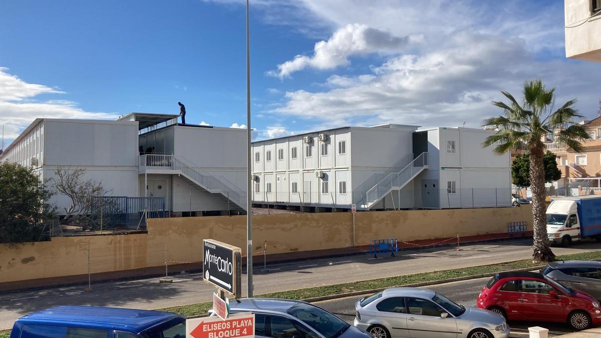 Aspecto del nuevo colegio número 16 en Mar Azul
