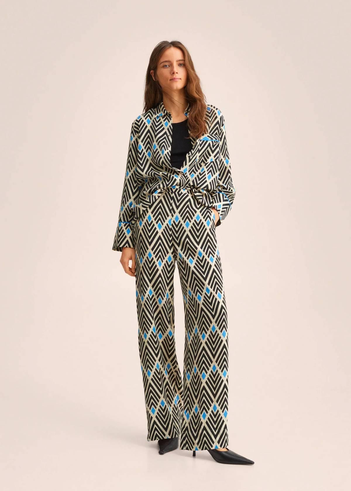 Conjunto estampado geométrico de Mango