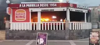 Incendio en un restaurante de comida rápida en Tenerife