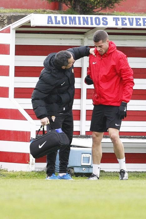 Entrenamiento del Sporting de Gijón