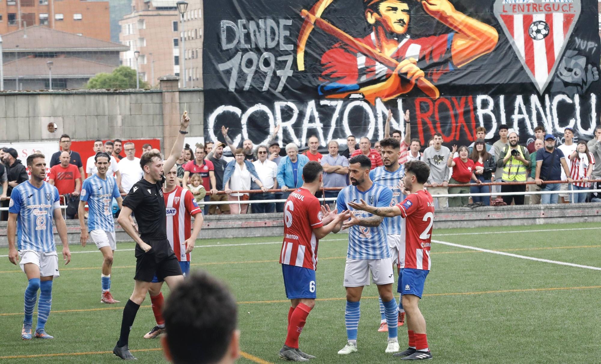 L'Entregu se queda con la miel en los labios: el conjunto del Nuevo Nalón cae por 2-0 ante La Unión y se queda sin ascenso