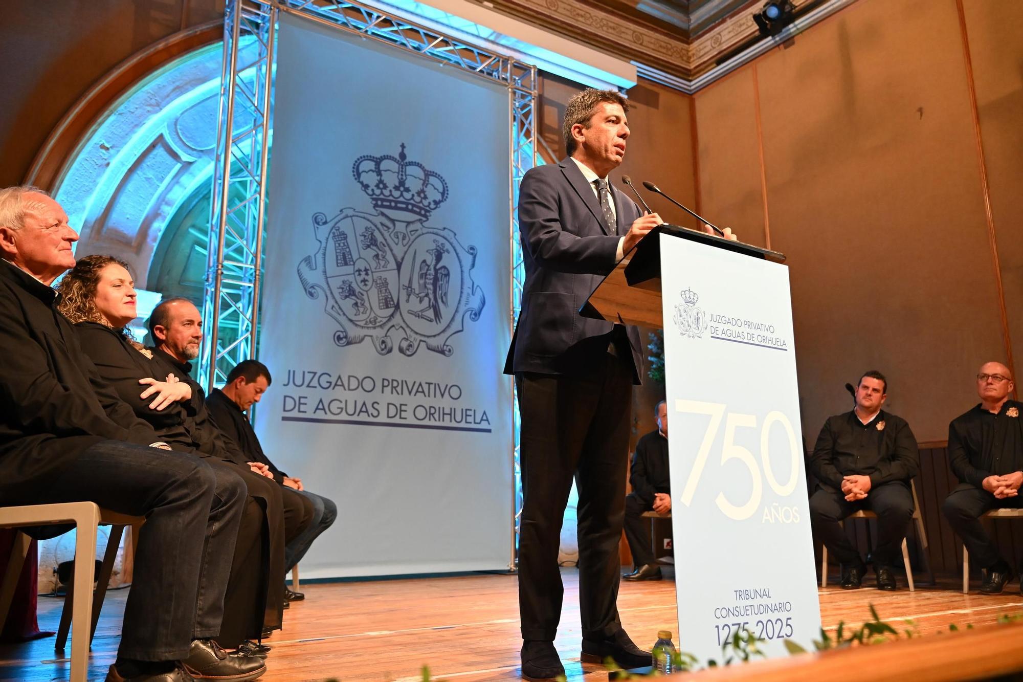 Entrega de los Premios de las Aguas en el 750 aniversario del Juzgado Privativo de Aguas de Orihuela