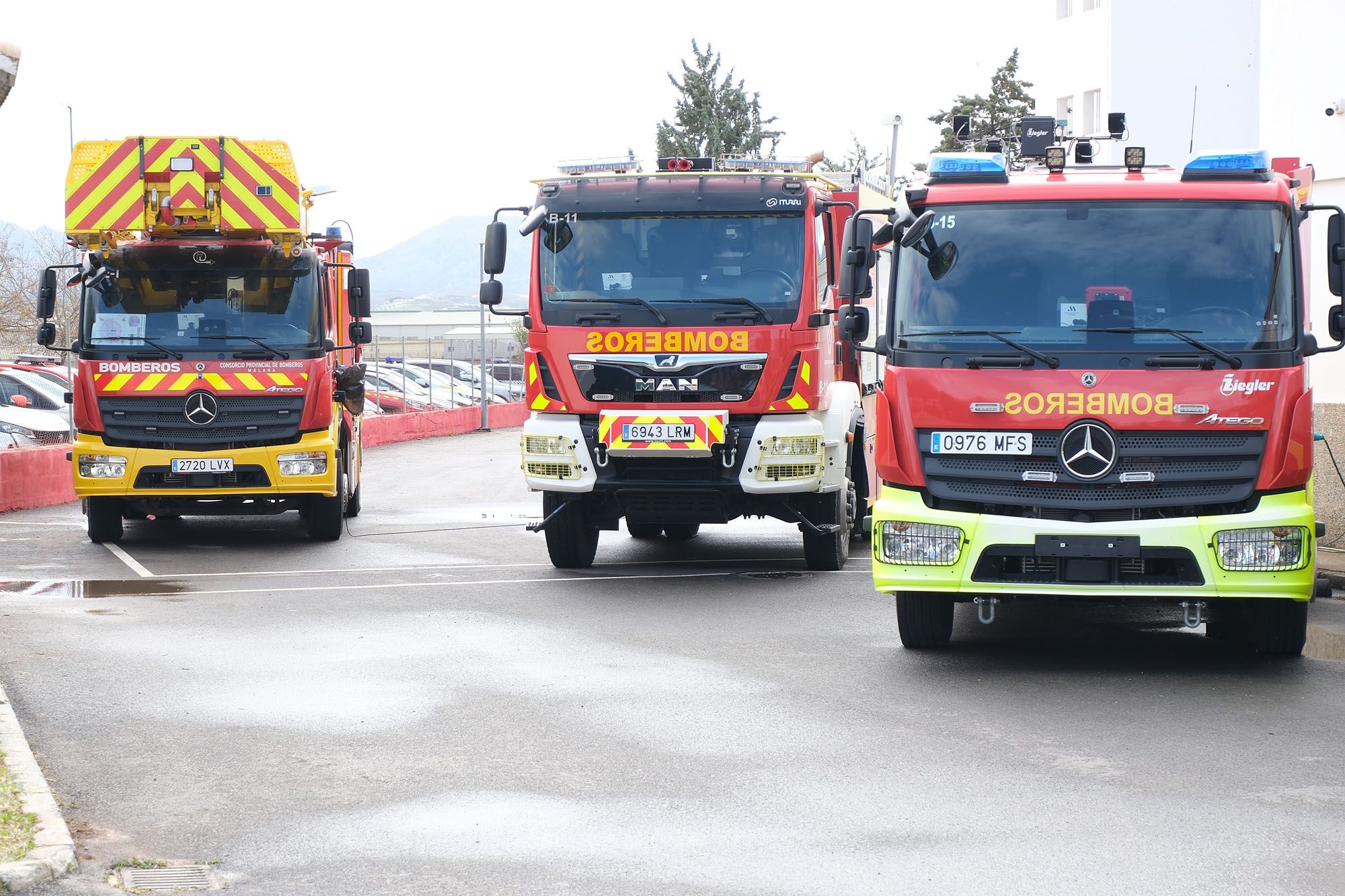 El Consorcio Provincial de Bomberos (CPB) de Málaga celebra el día de su patrón, San Juan de Dios, en el parque de bomberos de Antequera.