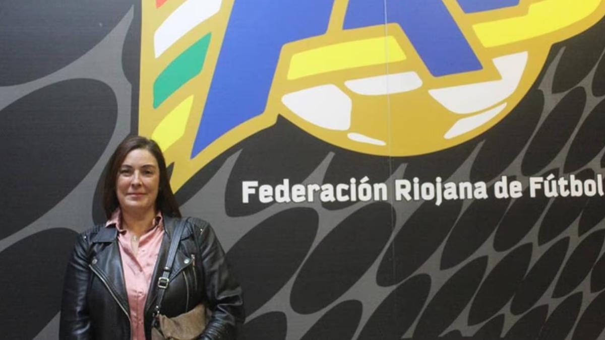 Itziar Díaz, presidenta del Comité de Fútbol Femenino de la Federación Riojana de Fútbol