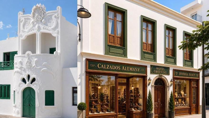 José Barrios utiliza la Inteligencia Artificial para imaginar la recuperación de edificios históricos abandonados en Lanzarote: de la Casa Modernista de Famara al Hotel Oriental en Arrecife