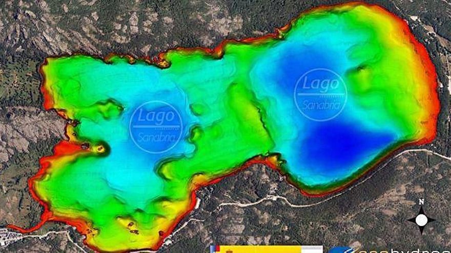 Nuevo modelo digital barimétrico de la profundidad del Lago de Sanabria.