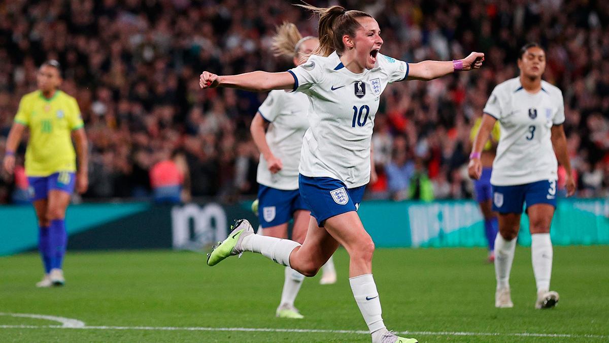 El golazo de Ella Toone a Brasil en La Finalissima