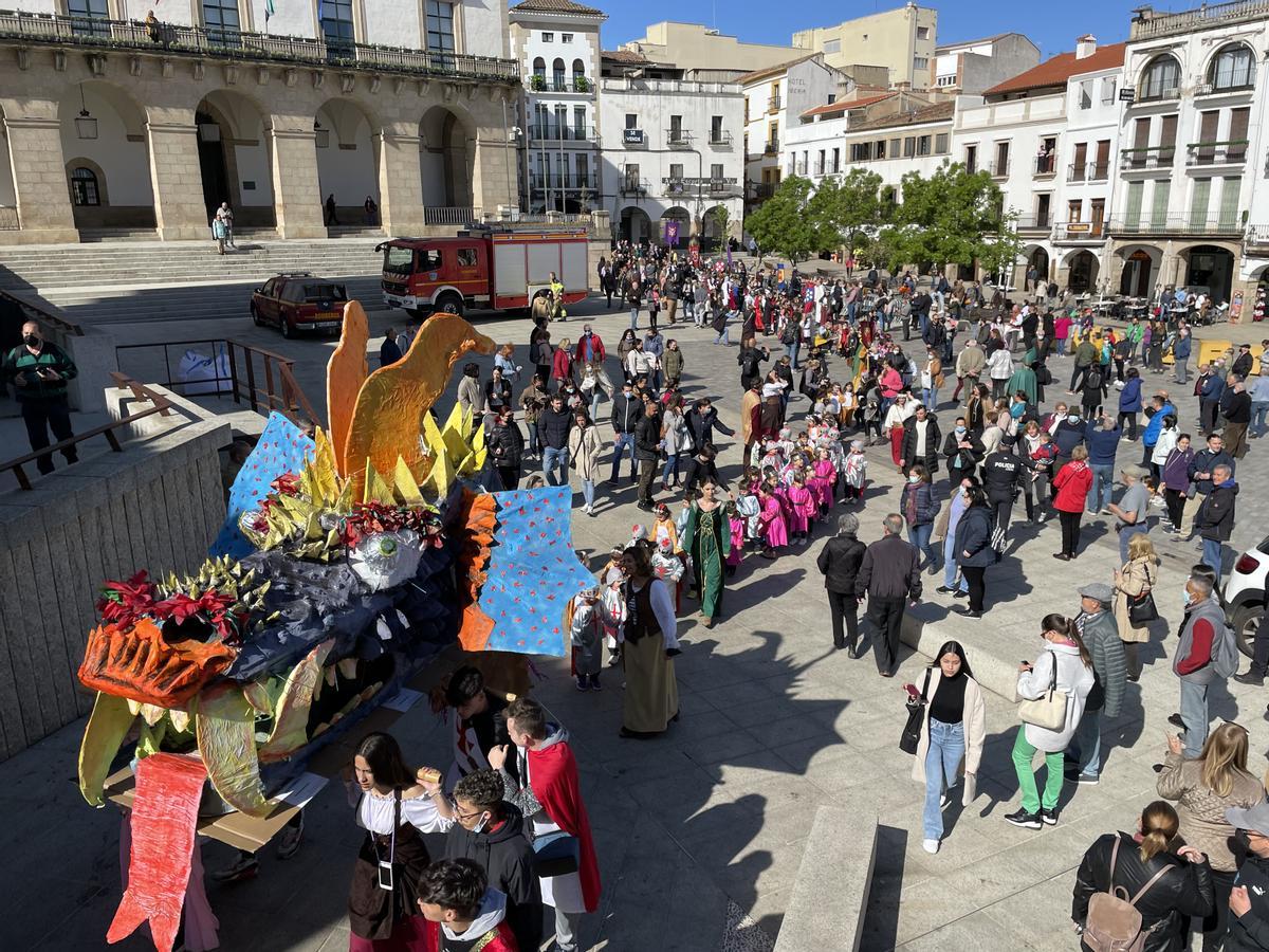 Una imagen del desfile del Paideuterion.