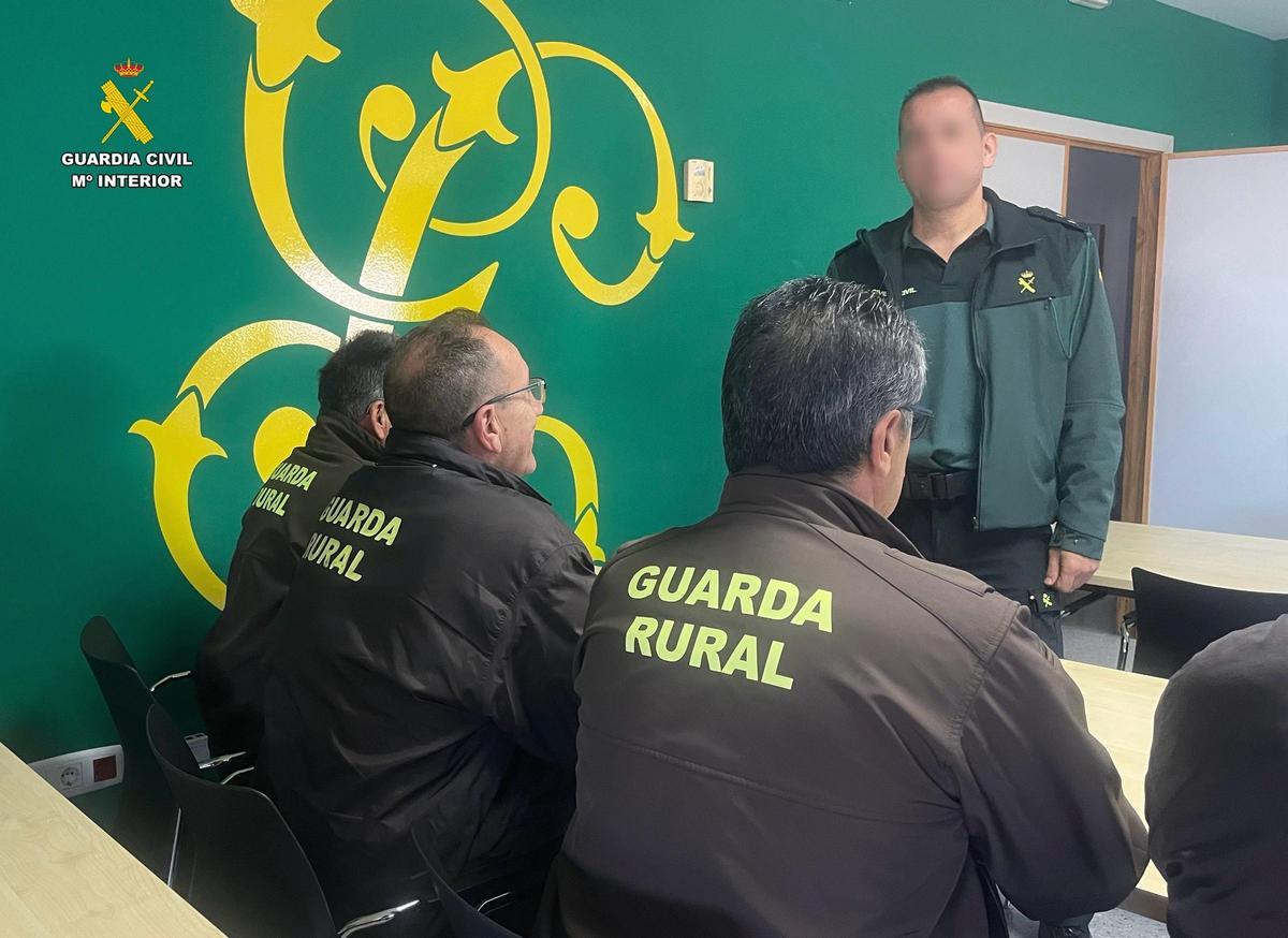 Jornada de colaboración de la Guardia Civil con los guardas rurales.
