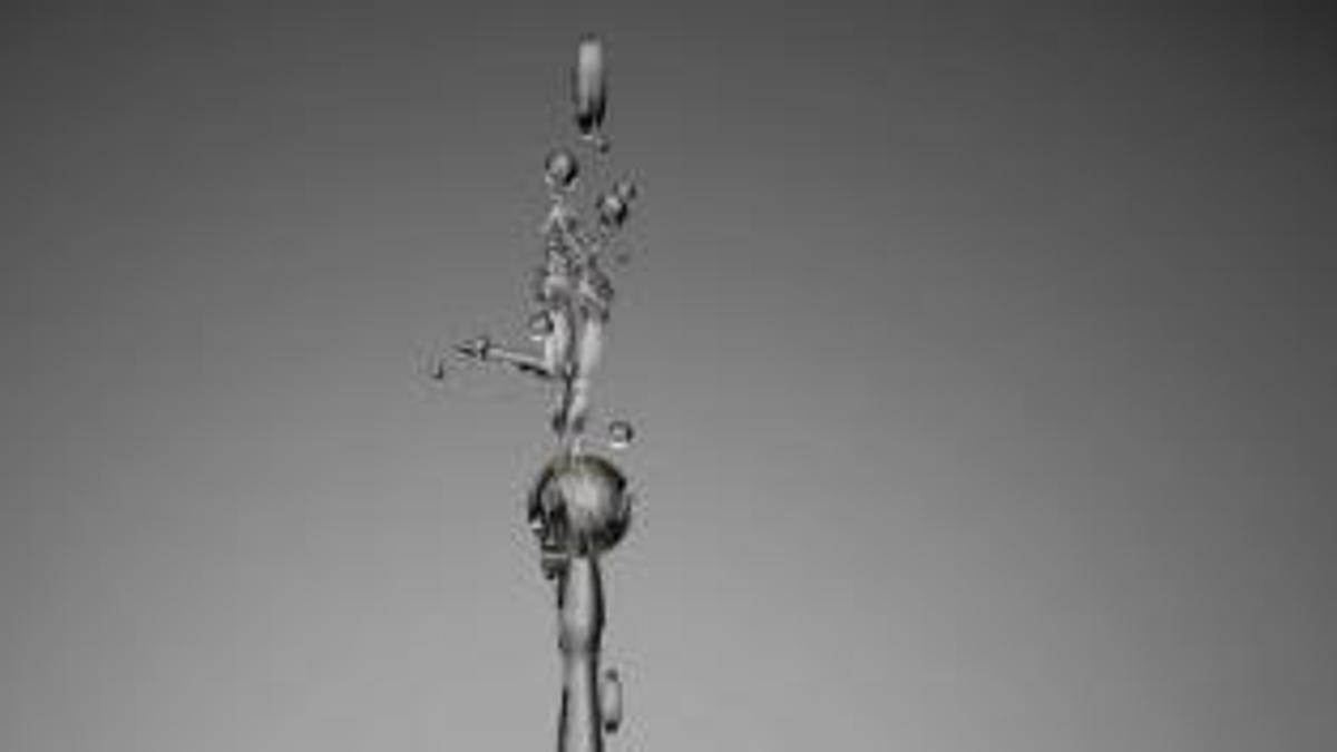 Obra ‘Gotas danzando’.